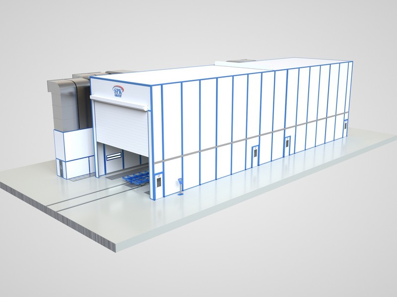 Окрасочно-сушильная камера проходного типа SРК - 30.8.8